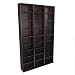 Atlantic Oskar Adjustable Media Wall-Unit - Holds 756 CDs, 360 DVDs or 414 Blu-Rays/Games, 21 Adjustable and 6 fixed shelves PN in Espresso