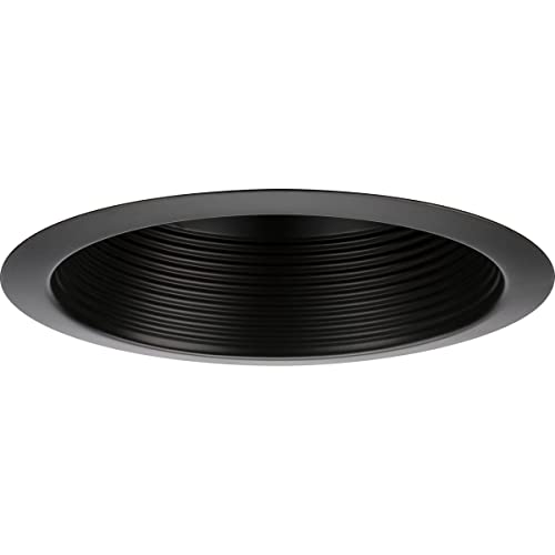 Progress Lighting P806000-020 6" Recessed Step Baffle Trim for 6 in. Housing An…
