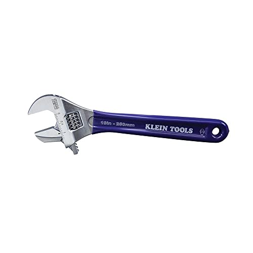 Klein Tools D86930 Reversible Pipe Wrench/Adjustable Wrench with 2-in-1 Extra-Wide 1-1/2 -inch Jaw, 10-inch