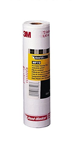 3M Hand Masker 77406 Pre-Folded Masking Film, 90' Length x 72