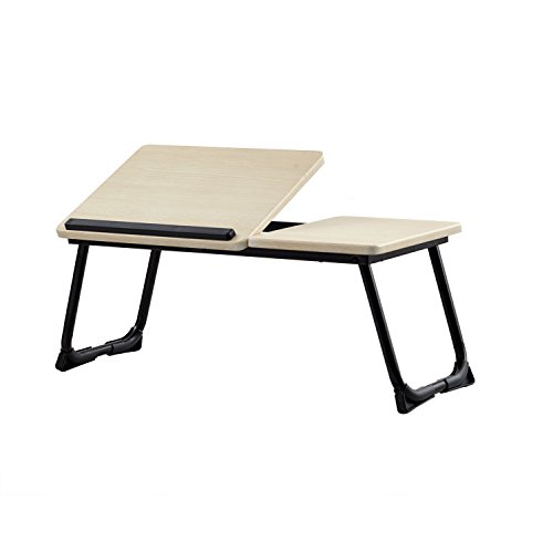 UPC 601393600640, GreenForest Laptop Desk Stand Foldable Portable Large Size Tilting Home and Office Supplies MDF Lap Desk Bed Tray Beige