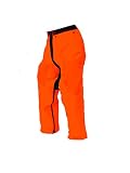 Forester Chainsaw Safety Chaps - Full Wrap Zipper - Orange (Regular (37") Fits Most 5'4" to 6' Tall)