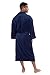 TexereSilk Mens Luxury Terry Cloth Bathrobe - NEW & IMPROVED FABRIC (Medieval Blue, LXL)