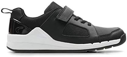 Clarks Orbit Ride Leather Trainers in Black