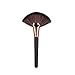 Toraway Pro Large Fan Goat Hair Blush Face Powder Foundation Makeup Brush Coffee