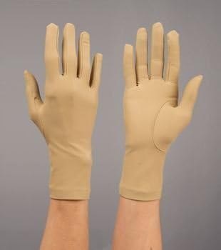 Sammons Preston Rolyan Compression Gloves, Wrist Length (519001 Full Finger Gloves (sold individually and in pairs) Pairs Small Seams on inside) by Sammons Preston