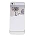 YUYIKES Back 3M Adhesive Sticker SIM/ID/Credit Card Pocket Pouch Sleeve Holder For All iPhone, Samsung Galaxy S Android Smart Phones (White)