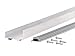 M-D Building Products 05322 36 in. Silver Aluminum U-Shape Screw-on Under Door Seal