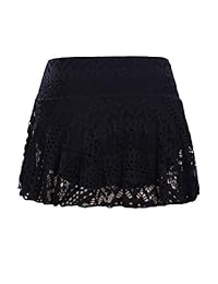 Falda de natación para dama con encaje de ganchillo