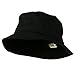 Big Size Cotton Blend Twill Bucket Hat - Black (For Big Head)