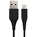 Amazon Basics MFi-Certified USB-A to Lightning, Cable for Apple iPhone and iPad - 3 Feet (0.9 Meters), Black