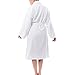 alpine swiss Blair Womens Cotton Terry Cloth Bathrobe Shawl Collar Velour Spa Robe,White,Small / Medium