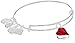 Alex and Ani (PRODUCT)RED Heart of Strength Charm Bangle Shiny Silver