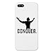 CONQUER iPhone 5/5s White Case Cover, Arnold Schwarzenegger Gym Bodybuilding Arnie Bodybuilder Mr Olympia Muscle Fitness Skin