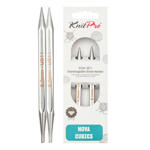 KnitPro - Nova Cubics Intercambiabile da 8,00 mm a Maglieria Circolare - 1 unità