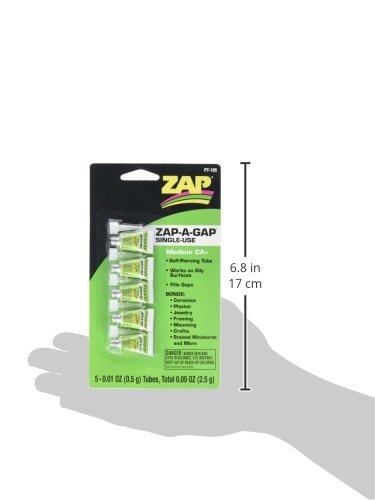 Pacer Technology (Zap) Single Use Mini Tube Adhesives (5 Piece)