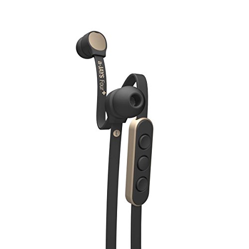 Jays a-JAYS 4+ Tangle-Free Earphones for iOS in Black/Gold