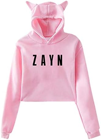 Eletina pig Women S Cat Ear Hoodie Sweater Zayn Icarus Falls Malik Lumbar Sweatshirt Hooded