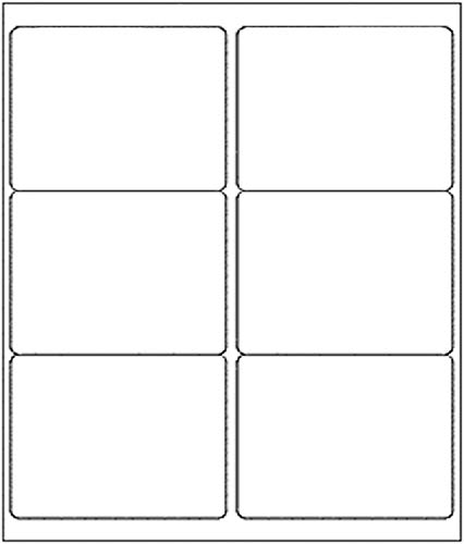 SJPACK 6-UP 100 Sheets Shipping Labels,3-1/3" x 4" Sticker Labels Address Labels Compatible Laser/Ink Jet