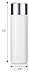 8 oz / 240 ml Professional White Refillable Plastic Squeeze (BPA Free) Bottle with Wide Silver Disc Cap Lid (6 Pack)