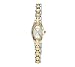 Armitron Women's Oval Facetted Crystal Two-Tone Bracelet Watch