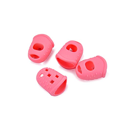 image for LIOOBO 4pcs Guitar Fingertip Protectors Silicone Finger Guards Finger 