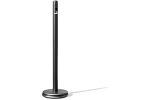 REGAL ALTAIR 40" Black Free Standing Smoker Pole and Base | Smokeless Outdoor Ashtray for Restaurants, Bars, Convenience Stores | Outside of Office