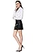 Allegra K Women's Long Sleeve White Office Shirt Button Down Work Ruched Front Tops White L (US 14)