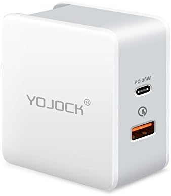 USB-C PD Wall Charger 30W Power Delivery Type-C & Quick Charge 18W USB Fast Charge Charger Adapter for Pixel 3 XL, 5X/ 6P, Galaxy S9, Nintendo Switch, iPhone XR/ XS Max, iPad Pro, Macbook and more