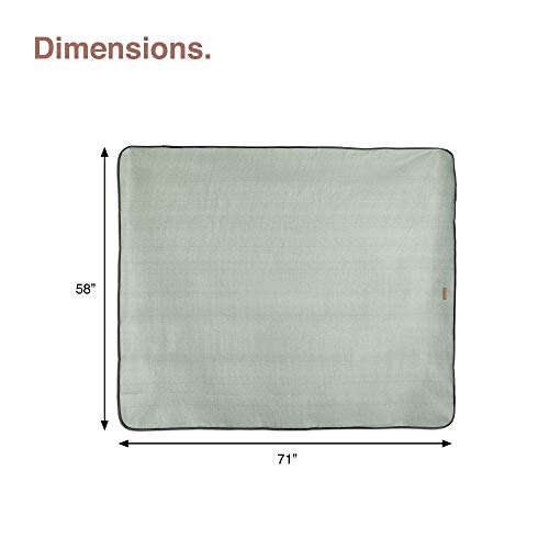 VonShef Large Fleece Picnic Blankets with Faux Leather Carrier Handles