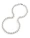 THE PEARL SOURCE 14K Gold 7.0-7.5mm AAA Quality Round Genuine White Japanese Akoya Saltwater Cultured Pearl Necklace in 18