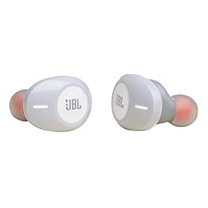 JBL Tune 120 TWS Cuffie In-Ear True Wireless Bluetooth, Auricolari senza fili con microfono integrato per Musica, Chiamate e Sport, Fino a 4h di autonomia, Bianco
