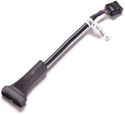 Multibao USB 3.0 20 Pin Male to USB 2.0 9 Pin Female Adapter Cable 10cm