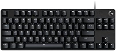 Logitech G413 TKL SE Mechanical Gaming Keyboard - Compact Backlit Keyboard with Tactile Mechanical Switches, Anti-Ghosting, Compatible with Windows, macOS - Black Aluminum