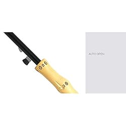 ThreeH Bamboo Stick Umbrella Auto Open Solid Color