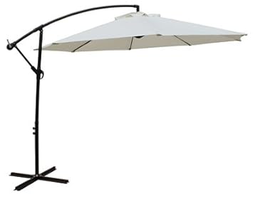 Bond Manufacturing 60019 11.5 ft. Aluminum Offset Umbrella, Beige