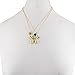 Lux Accessories Gold Tone Summer Sisters Pearl Pineapple BFF Necklace Set