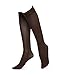 Women’s Trouser Socks, 6 Pairs, Opaque Stretchy Nylon Knee High, Many Colors