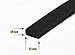 Neoprene Foam Weather Seal High Density Stripping with Adhesive Backing 1/2 Inch Wide 1/8 Inch Thick 50 Feet Long
