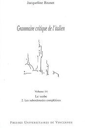 Grammaire critique de l'italien