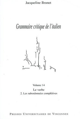 Grammaire critique de l'italien