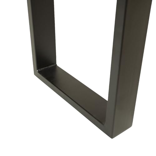 CASA FERRO Elegante Banca Exterior Resistente de Madera Maciza y Metal. Pie de Cama King Size, Comedor, Terraza, Jardín. Estilo Moderno Minimalista. (Pino Natural XG 2.00 m)