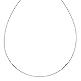 Sterling Silver 1mm Round Omega Nickel Free Chain Necklace Italy