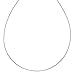 Sterling Silver 1mm Round Omega Nickel Free Chain Necklace Italy