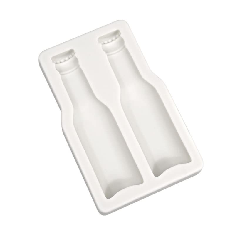 Beer Bottle Shaped Silicone Mold Fondant Chocolate Mould DIY Cake Dessert Mould Homes Kitchen Baking DIY Supplies Chocolate Moulds Shapes for Household Cute