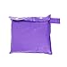 Women Packable Lightweight Transparent EVA Rain Jacket Poncho Raincoat with Hood,Purple,One Size