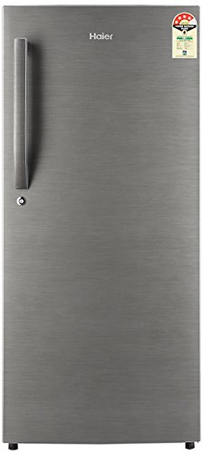 Haier 195 L 5 Star ( 2019 ) Direct-Cool Single Door Refrigerator (2157 BS-R, Brushed Silver)