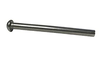 1/8" Diameter X 1-1/2" Length Solid Steel Round Head Rivet, Plain