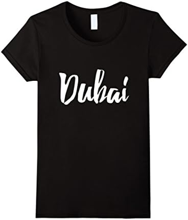 Women's Dubai UAE T-Shirt Medium Black