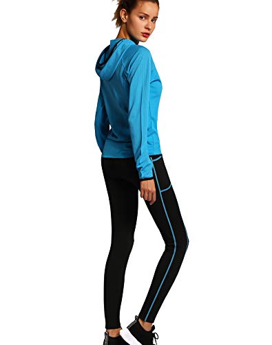 Activewear Sets for Women-Track Leggings Pants Hoodie Jackets 2 Piece Set Tracksuits Yoga Outfit Jogging Workout Set Gymwear - Thumbnail 3